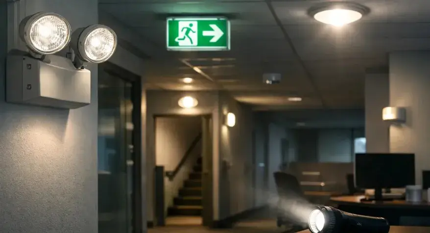 Emergency lighting in office Dollis Hill